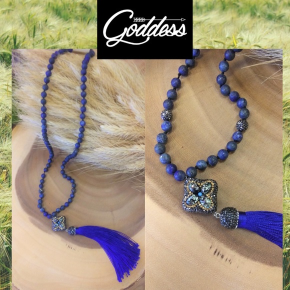 💙Handmade Lapis Hemitie Necklace💙 - Picture 1 of 3